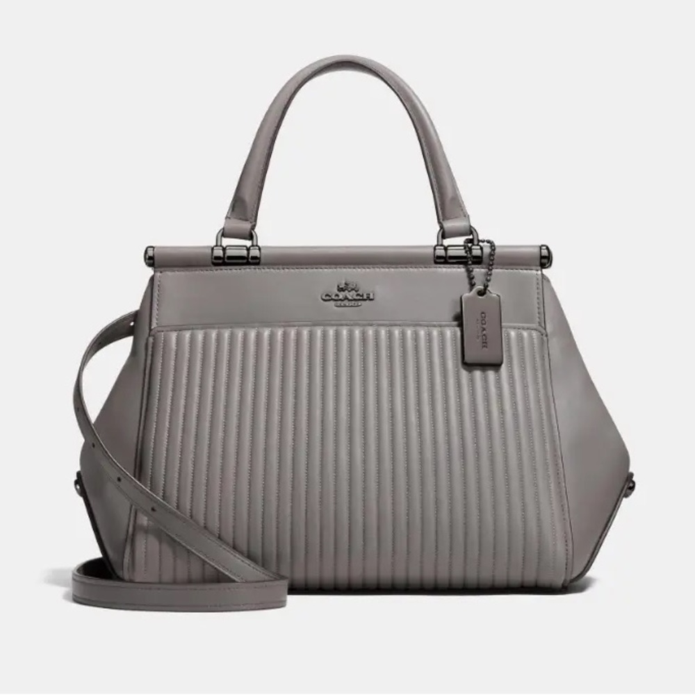 COACH Grace Bag With Quilting Gray
